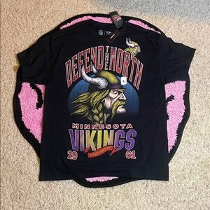Black Minnesota Vikings Tee